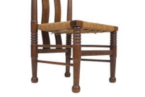 Liberty & Co., William Birch. Arts & Crafts Child’s Chair with Seagrass - Thumbnail 14