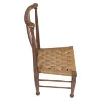 Liberty & Co., William Birch. Arts & Crafts Child’s Chair with Seagrass - Thumbnail 4