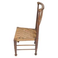 Liberty & Co., William Birch. Arts & Crafts Child’s Chair with Seagrass - Thumbnail 5