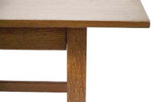 Wylie & Lochhead, Attributed. Arts and Crafts Oak Dining Table - Thumbnail 6