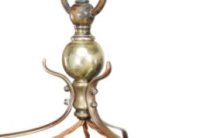 W. A. S. Benson, In the Style of. Arts and Crafts Copper & Brass Ceiling Light - Thumbnail 3