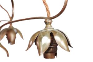 W. A. S. Benson, In the style of Arts & Crafts Copper & Brass Ceiling Light - Thumbnail 7