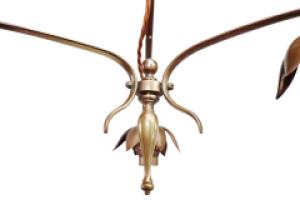 W. A. S. Benson, In the style of Arts & Crafts Copper & Brass Ceiling Light - Thumbnail 8