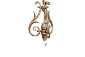 General Electric Company. Arts & Crafts Brass Five-Arm Chandelier - Thumbnail 7