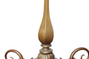 General Electric Company. Arts & Crafts Brass Five-Arm Chandelier - Thumbnail 11