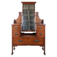 Liberty & Co. Attributed, Arts & Crafts Oak Dressing Table - Thumbnail 2