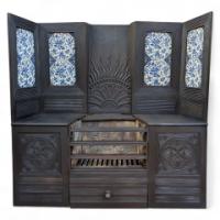 Thomas Jeckyll for Barnard Bishop & Barnard. Aesthetic Movement Cast Iron Fireplace - Thumbnail 1