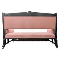Lambs of Manchester, W. J. Estall. Aesthetic Movement Ebonized Settee - Thumbnail 7