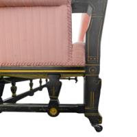 Lambs of Manchester, Charles Edward Horton. Aesthetic Movement Ebonised Settee - Thumbnail 8