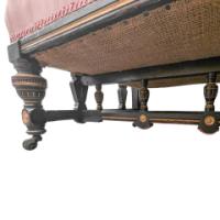 Lambs of Manchester, W. J. Estall. Aesthetic Movement Ebonised Settee - Thumbnail 21