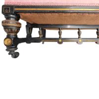 Lamb of Manchester, Charles Edward Horton. Aesthetic Movement Ebonised Settee - Thumbnail 22