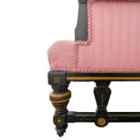Lambs of Manchester, Charles Edward Horton. Aesthetic Movement Ebonised Settee - Thumbnail 9