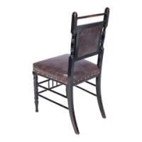 Bruce Talbert for Gillows & Co – Aesthetic Movement Ebonised Walnut Side Chair - Thumbnail 7
