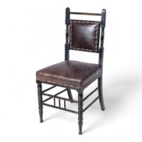 Bruce Talbert for Gillows & Co – Aesthetic Movement Ebonised Walnut Side Chair - Thumbnail 1