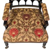 Bruce Talbert attrib., by Gillows – Aesthetic Movement Ebonised Walnut Armchair - Thumbnail 14