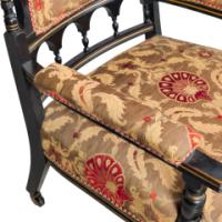 Bruce Talbert attrib., by Gillows – Aesthetic Movement Ebonised Walnut Armchair - Thumbnail 12