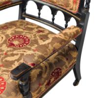 Bruce Talbert for Gillow & Co., attributed, Aesthetic Ebonised Armchair - Thumbnail 10