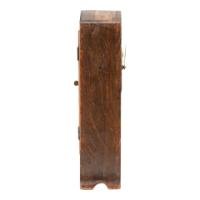 Art Nouveau Dutch or German Mantle Clock with Inlaid Floral Decoration (c.1900) - Thumbnail 5