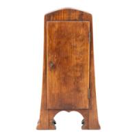 Art Nouveau Dutch or German Mantle Clock with Inlaid Floral Decoration (c.1900) - Thumbnail 6