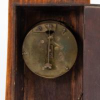 Art Nouveau Dutch or German Mantle Clock with Inlaid Floral Decoration (c.1900) - Thumbnail 8