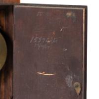 Art Nouveau Dutch or German Mantle Clock with Inlaid Floral Decoration (c.1900) - Thumbnail 9