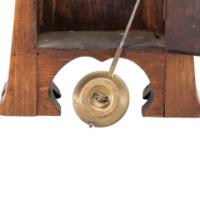 Art Nouveau Dutch or German Mantle Clock with Inlaid Floral Decoration (c.1900) - Thumbnail 10