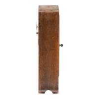 Art Nouveau Dutch or German Mantle Clock with Inlaid Floral Decoration c.1900 - Thumbnail 11