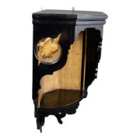 Aesthetic Movement Ebonised and Gilded Corner Wall Shelf c.1880 - Thumbnail 3