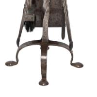 Arts & Crafts Cotswold School Steel Fire Tools on Original Stand (c.1910) - Thumbnail 11
