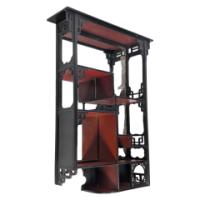 Heal's & Son, anglo-Japanese Oak Wall Shelf with Fretwork, Aesthetic Movement - Thumbnail 3