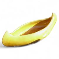 C. H. Branham for Liberty & Co., art Nouveau Yellow Canoe-Form Planter