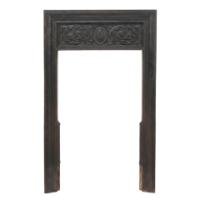 A Late Victorian Fireplace with Stylized Floral Details to the Top - Thumbnail 1