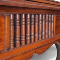 Liberty & Co., anglo-Moorish Arts & Crafts Walnut Fold-Over Games Table - Thumbnail 16