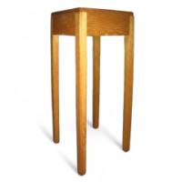 Heal & Son, Arts & Crafts Oak Torchère Plant Stand with Exposed Joints