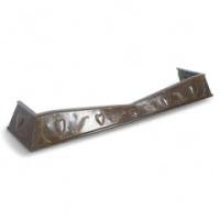 Well-Crafted Arts & Crafts Copper Fender with Repousse Heart Details