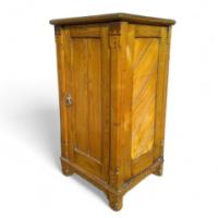 Charles Bevan, In the style of, Gothic Revival Oak Bedside Cabinet with Inlay