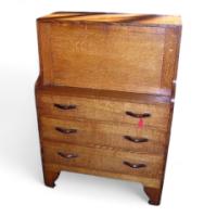 Arthur Simpson. An Arts & Crafts Oak Bureau