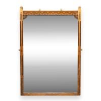 Charles Bevan, Style Of, Gothic Revival Oak Wall Mirror, c.1880