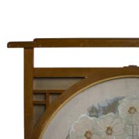 E. W. Godwin Style. Anglo-Japanese Fire Screen with a Japanese Silk Embroidery - Thumbnail 6