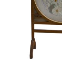 E. W. Godwin Style. An Anglo-Japanese Fire Screen with a Japanese Silk Embroidery - Thumbnail 9