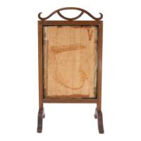 Anglo-Japanese Oak Firescreen with Torii Gate and River Scene c.1885 - Thumbnail 15