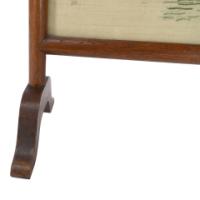 Anglo-Japanese Oak Firescreen with Torii Gate and River Scene c.1885 - Thumbnail 13