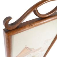 Anglo-Japanese Oak Firescreen with Torii Gate and River Scene c.1885 - Thumbnail 11