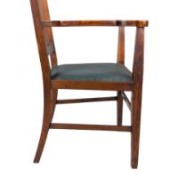 Liberty & Co., attributed, Arts & Crafts Oak Armchair with Inlaid Crown - Thumbnail 18