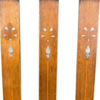 Liberty and Co, Attributed – Arts and Crafts Oak Armchair with Inlaid Crown - Thumbnail 13