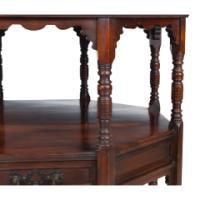 C. Hindley and Sons, Aesthetic Movement Walnut Octagonal Side Table - Thumbnail 15