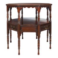 C. Hindley and Sons, Aesthetic Movement Walnut Octagonal Side Table - Thumbnail 5