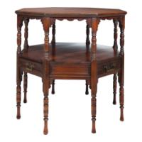 C. Hindley and Sons, Aesthetic Movement Walnut Octagonal Side Table - Thumbnail 7