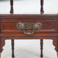 C. Hindley and Sons, Aesthetic Movement Walnut Octagonal Side Table - Thumbnail 16