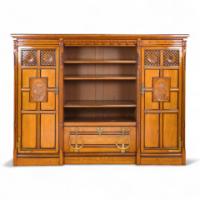 Charles Bevan for Marsh, Jones and Cribb, Aesthetic Movement Oak Bookcase